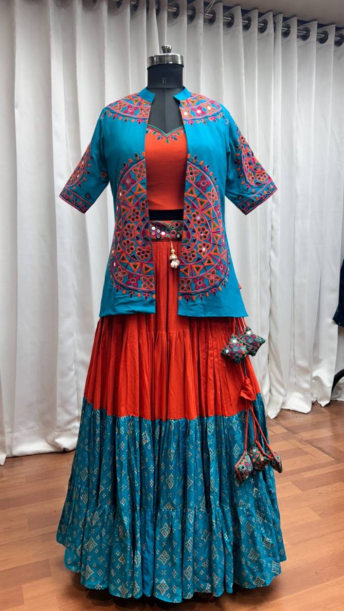 Shubhkala Designer Navratri Lehenga Choli With Jacket