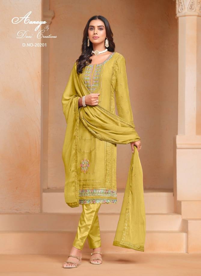 Salwar Suit Aanaya By Twisha Organza, Chiffon Salwar Suit