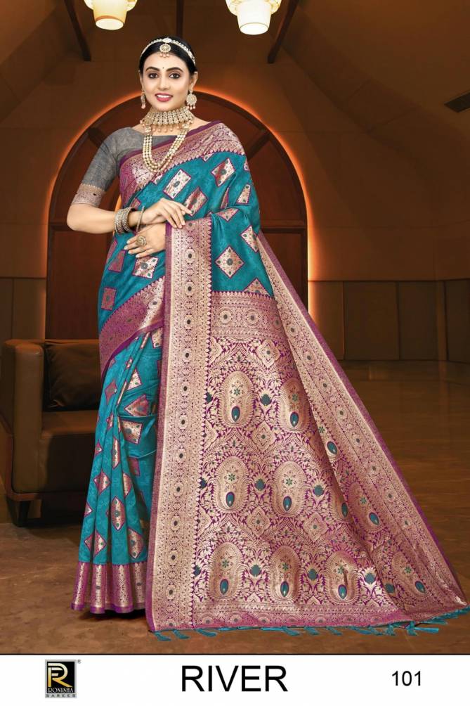 Ronisha Designer Banrasi Silk Sarees