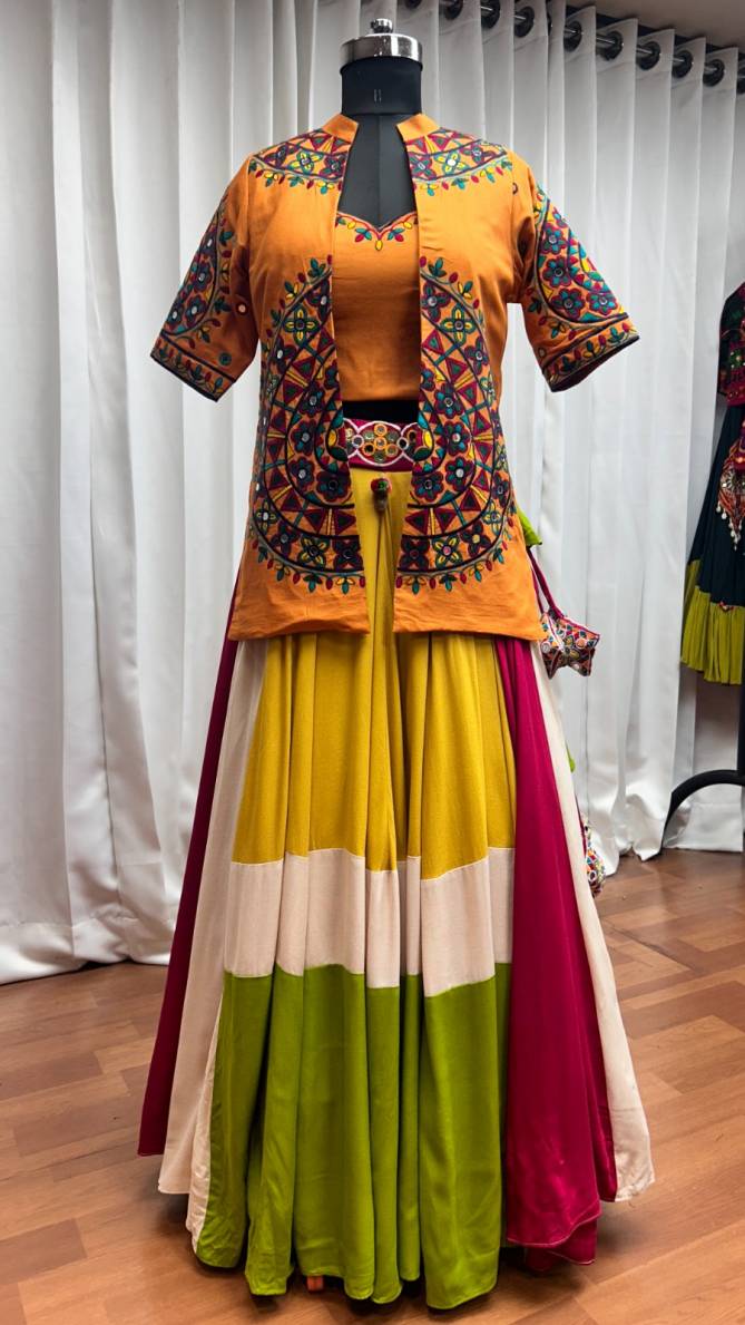 Shubhkala Designer Navratri Lehenga Choli With Jacket