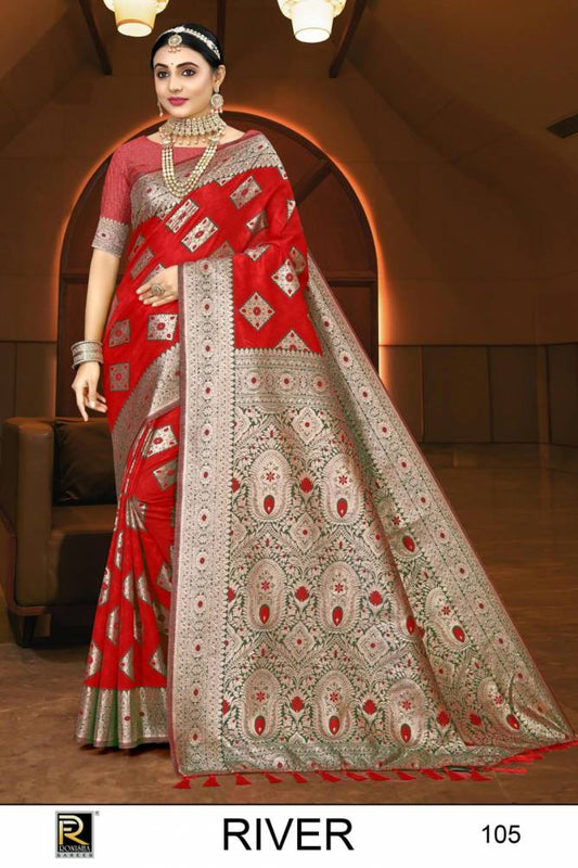 Ronisha Designer Banrasi Silk Sarees