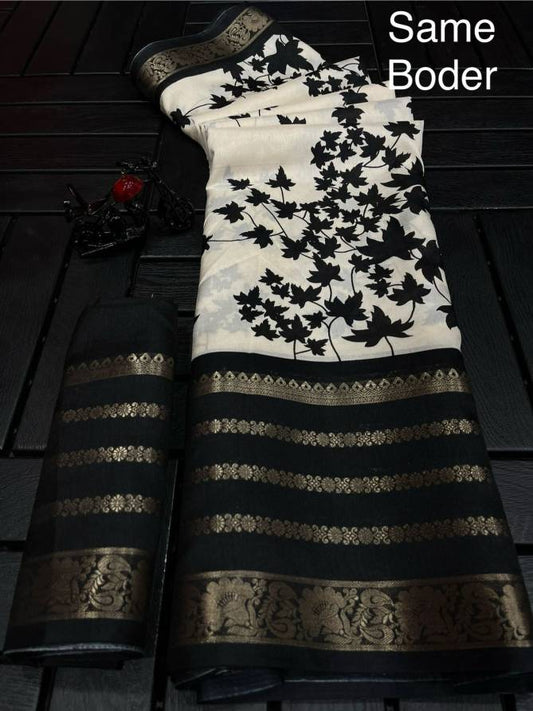 Qalamkari Dola Silk Designer Saree