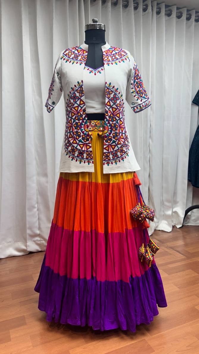 Shubhkala Designer Navratri Lehenga Choli With Jacket