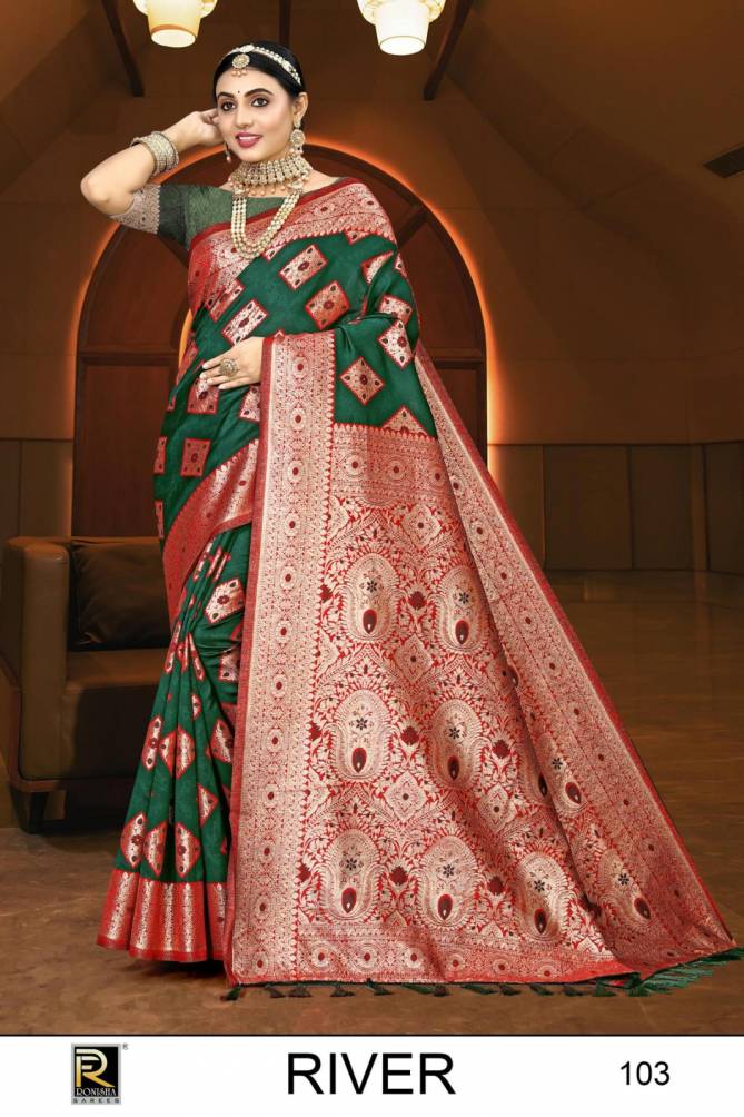 Ronisha Designer Banrasi Silk Sarees