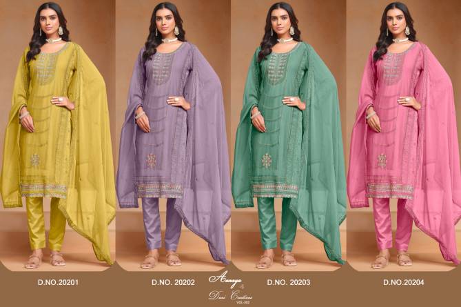 Salwar Suit Aanaya By Twisha Organza, Chiffon Salwar Suit