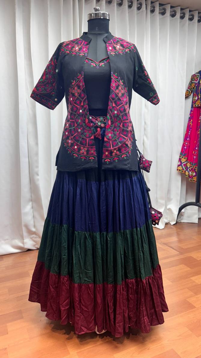 Shubhkala Designer Navratri Lehenga Choli With Jacket