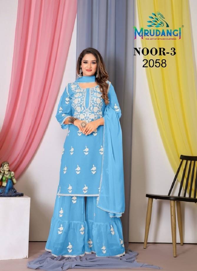 Noor 3 By Mrudangi Georgette Sharara Suits