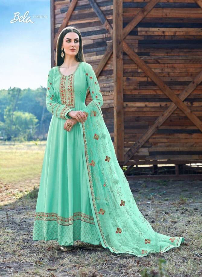 Kashish By Bela Dola Silk Embroidery Anarkali Suit