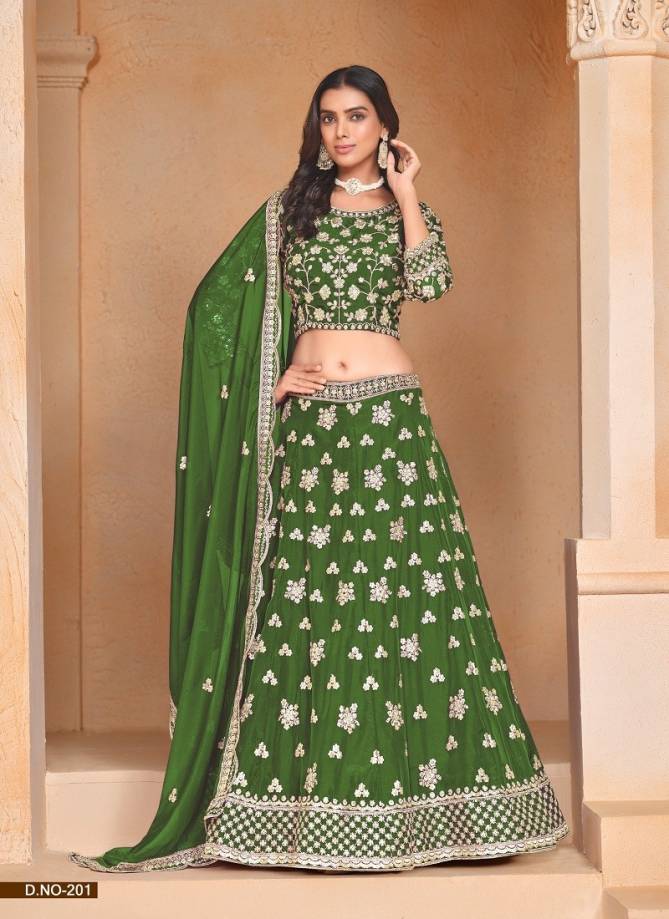 Mehvish By Dani Organza Wedding Wear Lehenga Choli