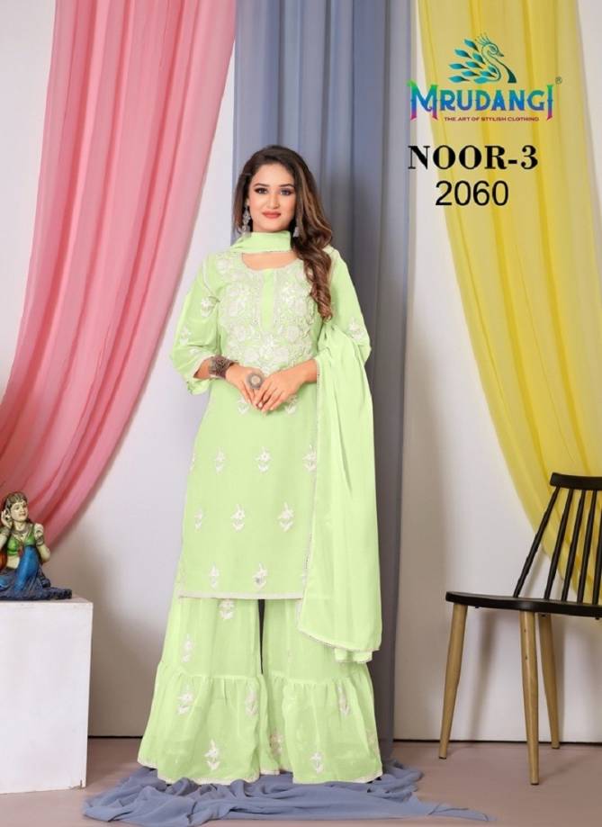 Noor 3 By Mrudangi Georgette Sharara Suits