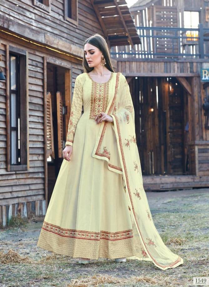 Kashish By Bela Dola Silk Embroidery Anarkali Suit