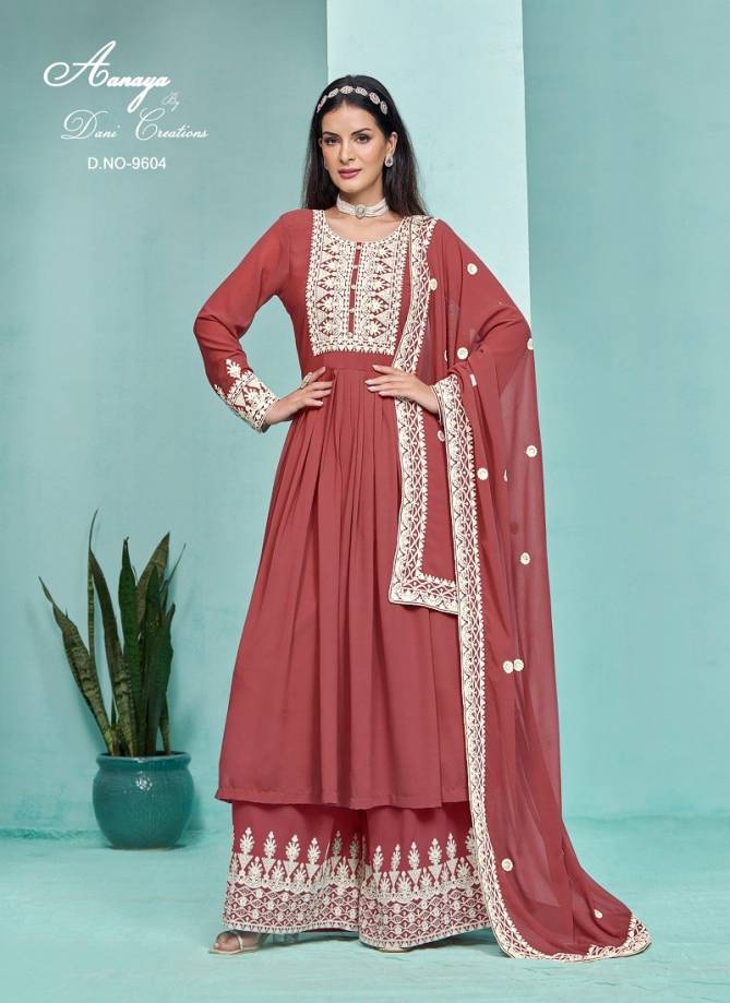 Aanaya By Twisha Designer Faux Georgette Sharara Suit