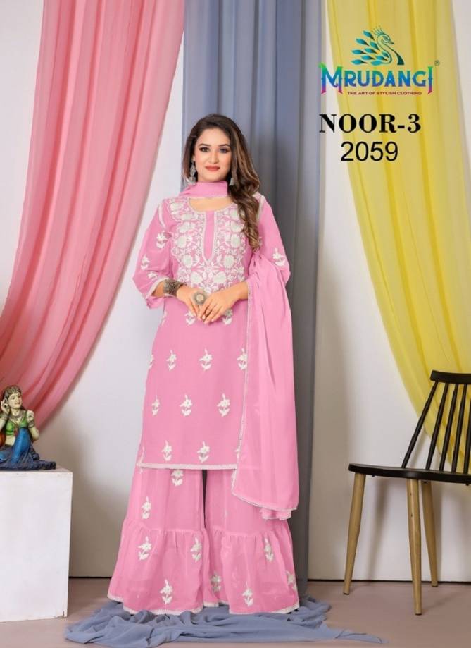 Noor 3 By Mrudangi Georgette Sharara Suits