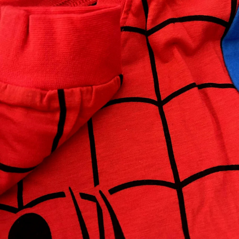 Children's Pyjamas Spiderman Set Kids Sleepers Boys Girls Cartoon Long Sleeve Sleepwear 2-7T