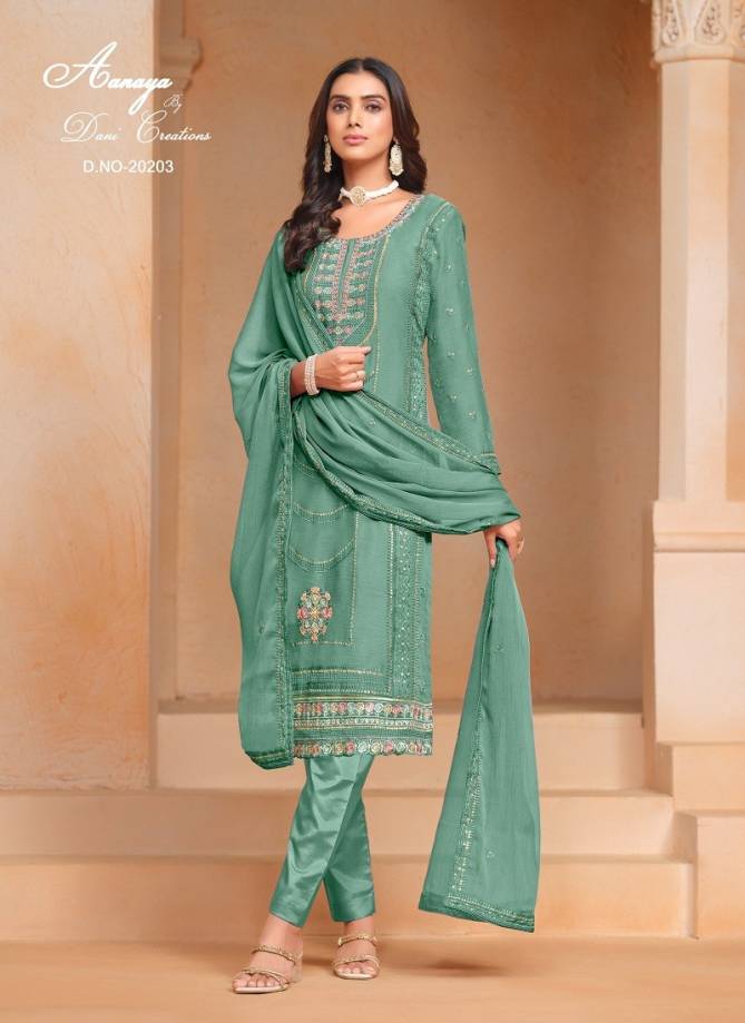 Salwar Suit Aanaya By Twisha Organza, Chiffon Salwar Suit