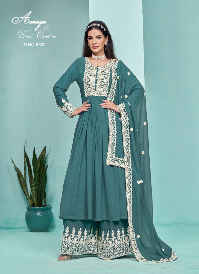 Aanaya By Twisha Designer Faux Georgette Sharara Suit