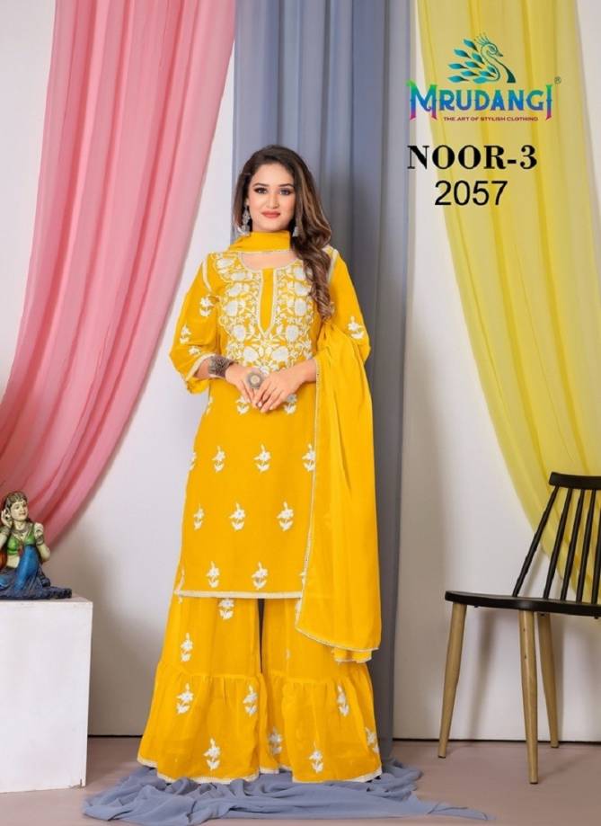 Noor 3 By Mrudangi Georgette Sharara Suits